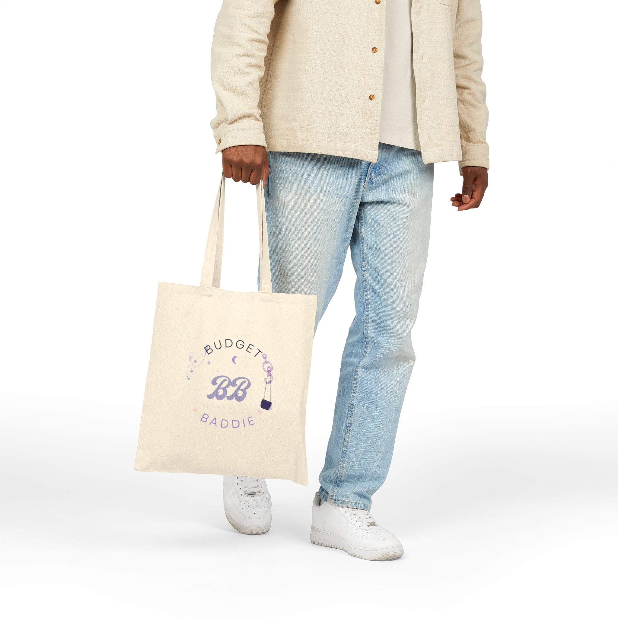 BUDGET BADDIE CANVAS TOTE BAG